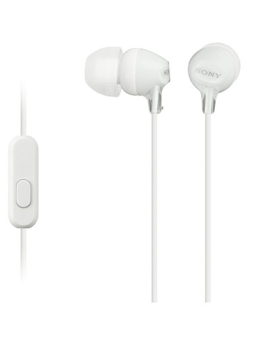 MINI AURICULAR   MICRO SONY MDR-EX15AP BLANCO