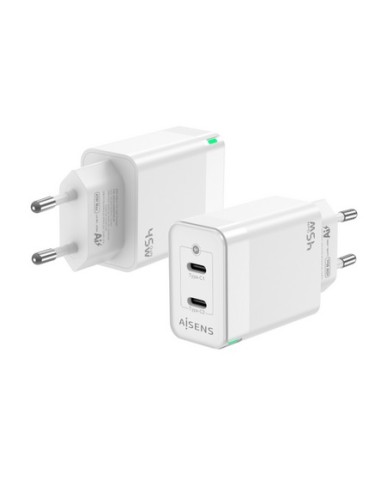 CARGADOR RED 2 USB C 3 0A AISENS BLANCO