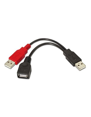 CABLE USB A/M - ALIM/M   USB A/H  15CM 