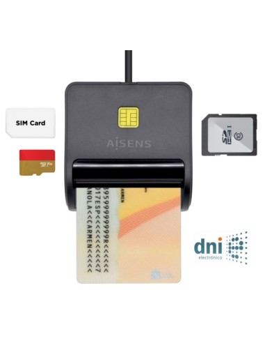 LECTOR TARJETAS CHIP DNI ELECTRONICO   SIM AISENS