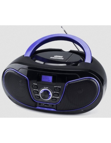 RADIO CD PORTATIL USB/MP3/FM DBU-62BL DAEWOO AZUL