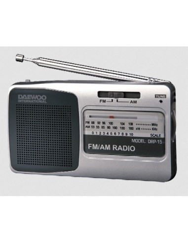 RADIO ANALOGICA AM/FM DRP-15 NEGRA DAEWOO