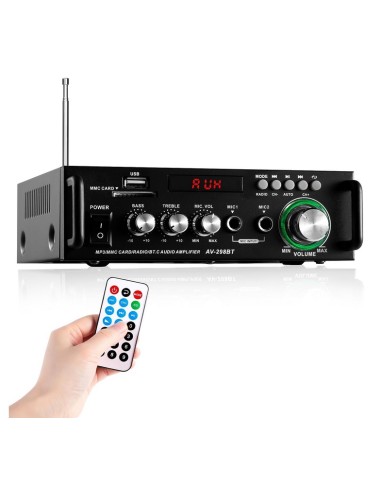 MINI AMPLIFICADOR HI FI BT/FM/USB/MP3 AV-298BT