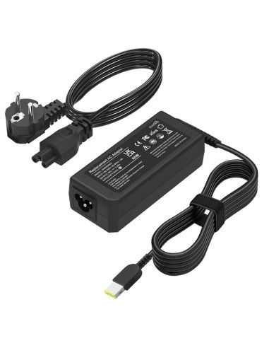 ALIMENTADOR PARA PORTATIL 20V 65W USB AMARILLO CUA