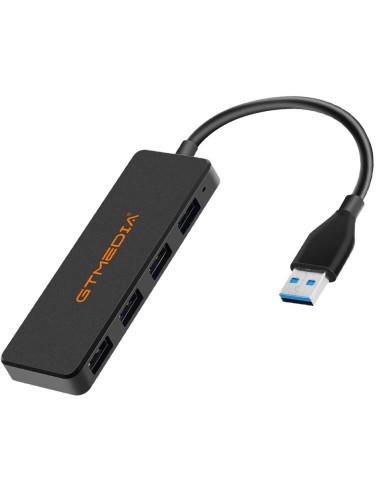 HUB USB 4 PUERTOS USB 3 0 GT MEDIA NEGRO