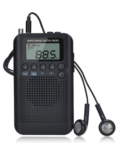 RADIO DIGITAL DE BOLSILLO HRD-104 HRD NEGRO