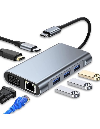 DOCK USB  C  A USB C/H 3 0 3 USB A/H HDMI VGA RJ45