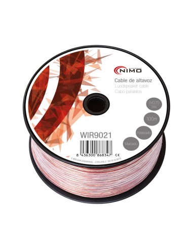 CABLE ALTAVOZ L OXIGENO 2x0 75  BOBINA 100M 