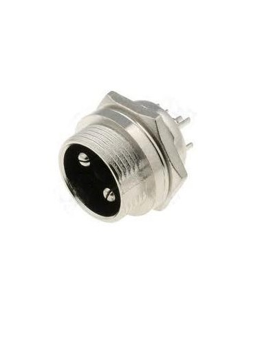 CONECTOR MICROFONO/M 2 PIN CHASIS