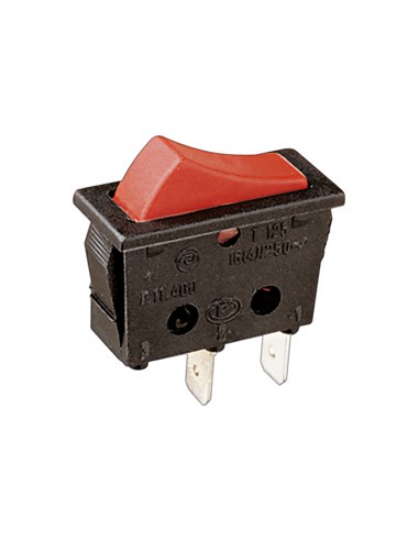 INTERRUPTOR BASCULANTE 1C 2P ON-OFF LED ROJO