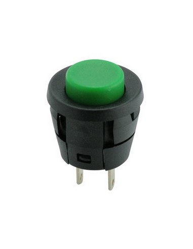 PULSADOR EMPOTRABLE C A  1A 250V VERDE