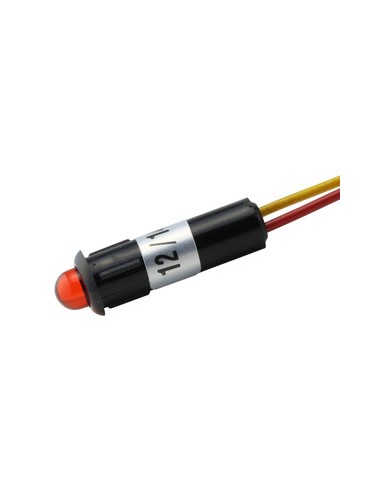 PILOTO LED C/CABLE 12V CC ROJO DH