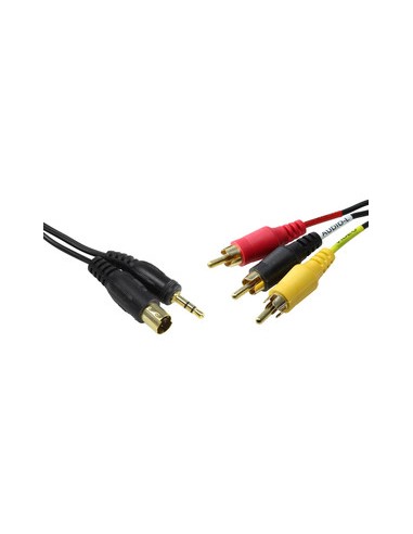 CABLE 3 RCA/M - SVHS/M   JACK/M ST 3 5  10M 