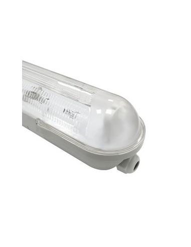 PANTALLA PARA 1 TUBO LED IP65 1 20CMT CLIP PLASTIC