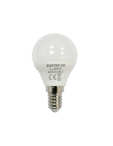 BOMBILLA ESFERICA LED 5W E14 CALIDA DH REGULABLE