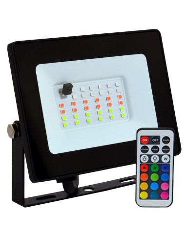 FOCO DE LED EXTERIOR 30W RGB   MANDO 81 763/30 DH