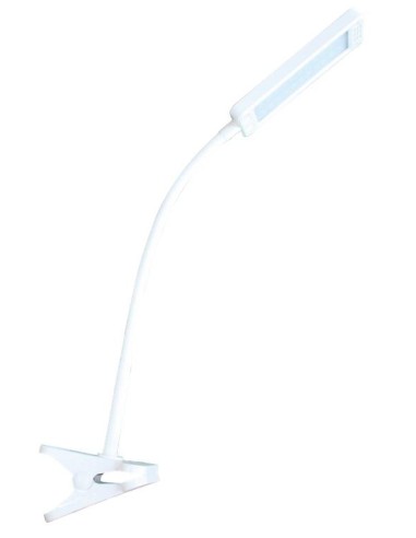 LAMPARA FLEXO LED 6W CON PINZA 82 073/B DH BLANCO