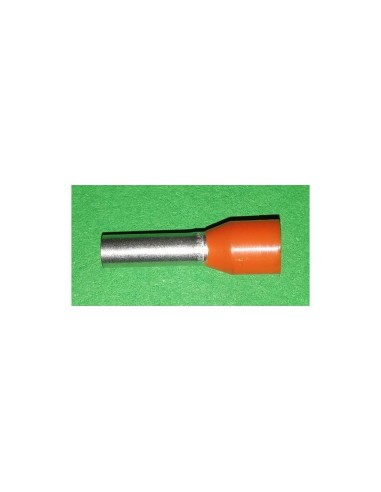 PUNTERA HUECA PREAISLADA 4x10mm NARANJA