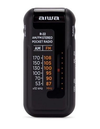 RADIO ANALOGICA DE BOLSILLO R-22BK AIWA NEGRO