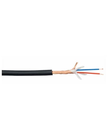 CABLE MICROFONO PROFESIONAL NEGRO  BOBINA 100M MAR