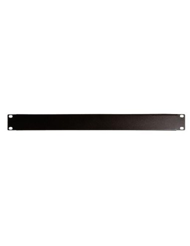 TAPA CIEGA 1U RACK 19  NEGRA-BLANCA