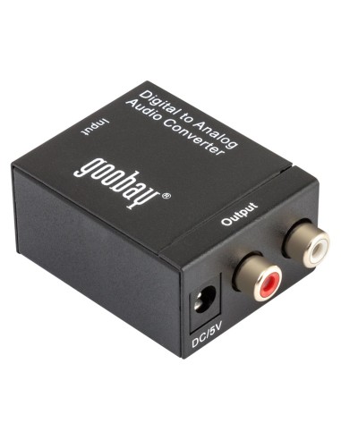 CONVERTIDOR AUDIO DIGITAL TOSLINK A 2 RCA NIMO