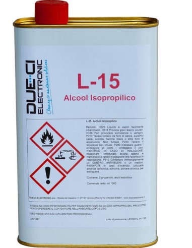 LIMPIADOR ACTIVO ALCOHOL ISOPROPILICO 1L DUE