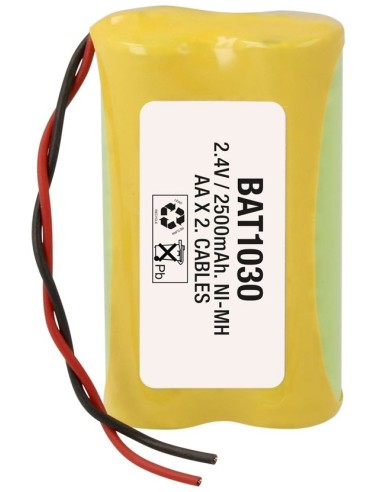 BATERIA RECARGABLE 2xAA 2 4V 2500mA NIMH