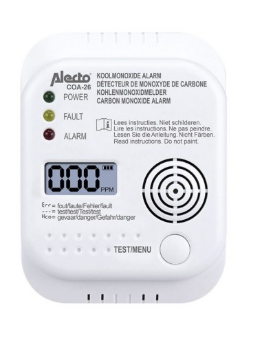 DETECTOR DE MONOXIDO DE CARBONO COA-26 ALECTO CO2