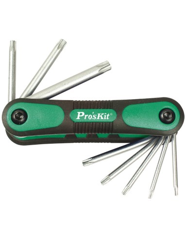 JUEGO DE 8 DESTORNILLADORES TORX HRV2518 PROSKIT