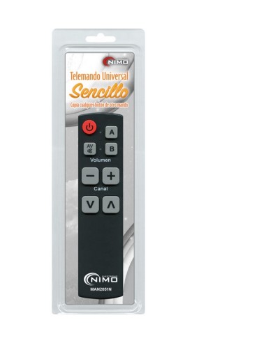 MANDO UNIV  PROGRAMABLE SENCILLO TECLAS GRANDES