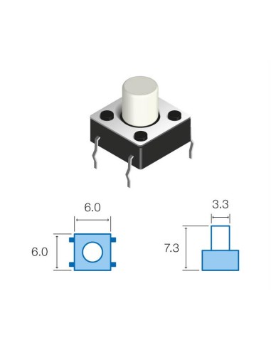 PULSADOR DE VIDEO SW064 BLANCO