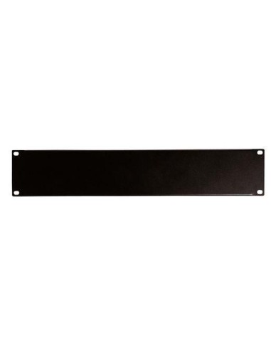 TAPA CIEGA 2U RACK 19  NEGRA-BLANCA