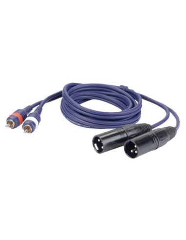 CABLE 2 CANON/M - 2 RCA/M  1 5M 