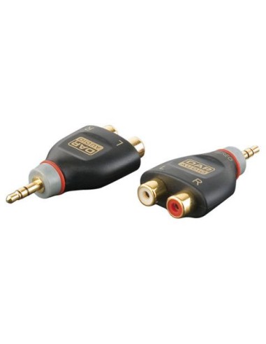 ADAPTADOR JACK/M ST 3 5 - 2 RCA/H DAP