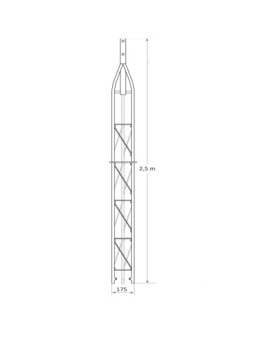 TRAMO TORRE SUPERIOR 2 5M SERIE 180