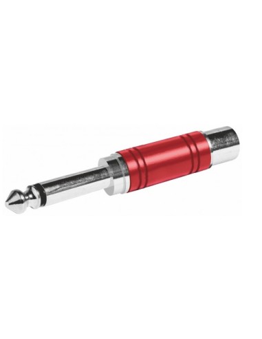 ADAPTADOR JACK/M MONO 6 3 - RCA/H PLATEADO HQ