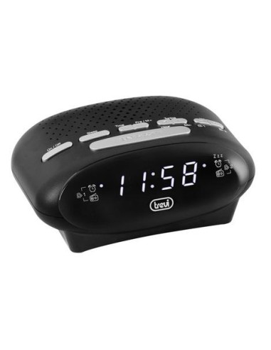 RELOJ DESPERTADOR DIGITAL FM RC 821 D TREVI NEGRA