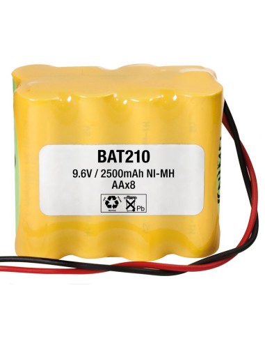 BATERIA RECARGABLE 8xAA 9 6V 2500mA NiMh PARALELO 