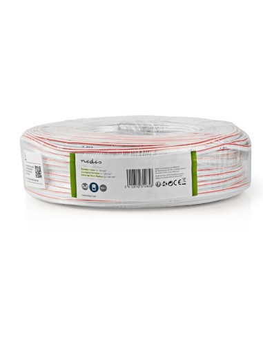 CABLE ALTAVOZ ROJO/BLANCO 2x1 5  BOBINA 100M 