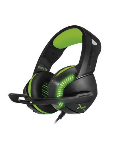 AURICULAR GAMING   MICRO DROXIO LEYON NEGRO/VERDE 