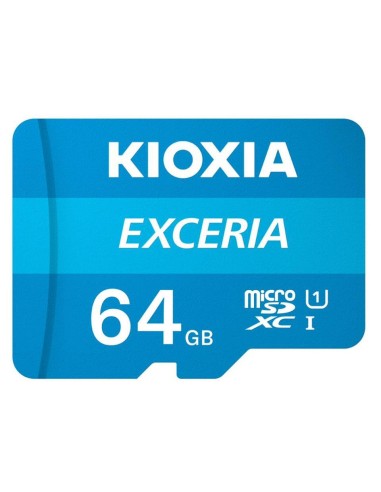 TARJETA MEMORIA MICRO SD 64GB CLASE 10 KIOXIA AZUL