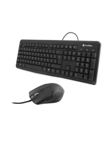 TECLADO   RATON USB COO-KTR-01U COOLBOX NEGRO