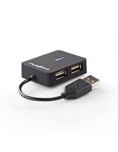 HUB USB 4 PUERTOS USB 2 0 CON CABLE NEDIS